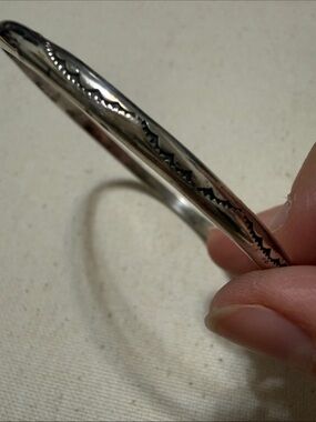 Sterling Silver Engraved Bangle Bracelet